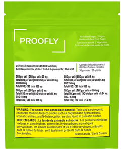 Proofly - Daily Peach Passion - 30x1:1:4 CBC:CBG:CBD